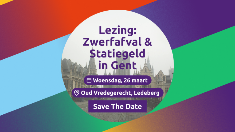 Lezing: Zwerfafval & statiegeld in Gent. Woensdag 26 maart, Oud Vredegerecht Ledeberg