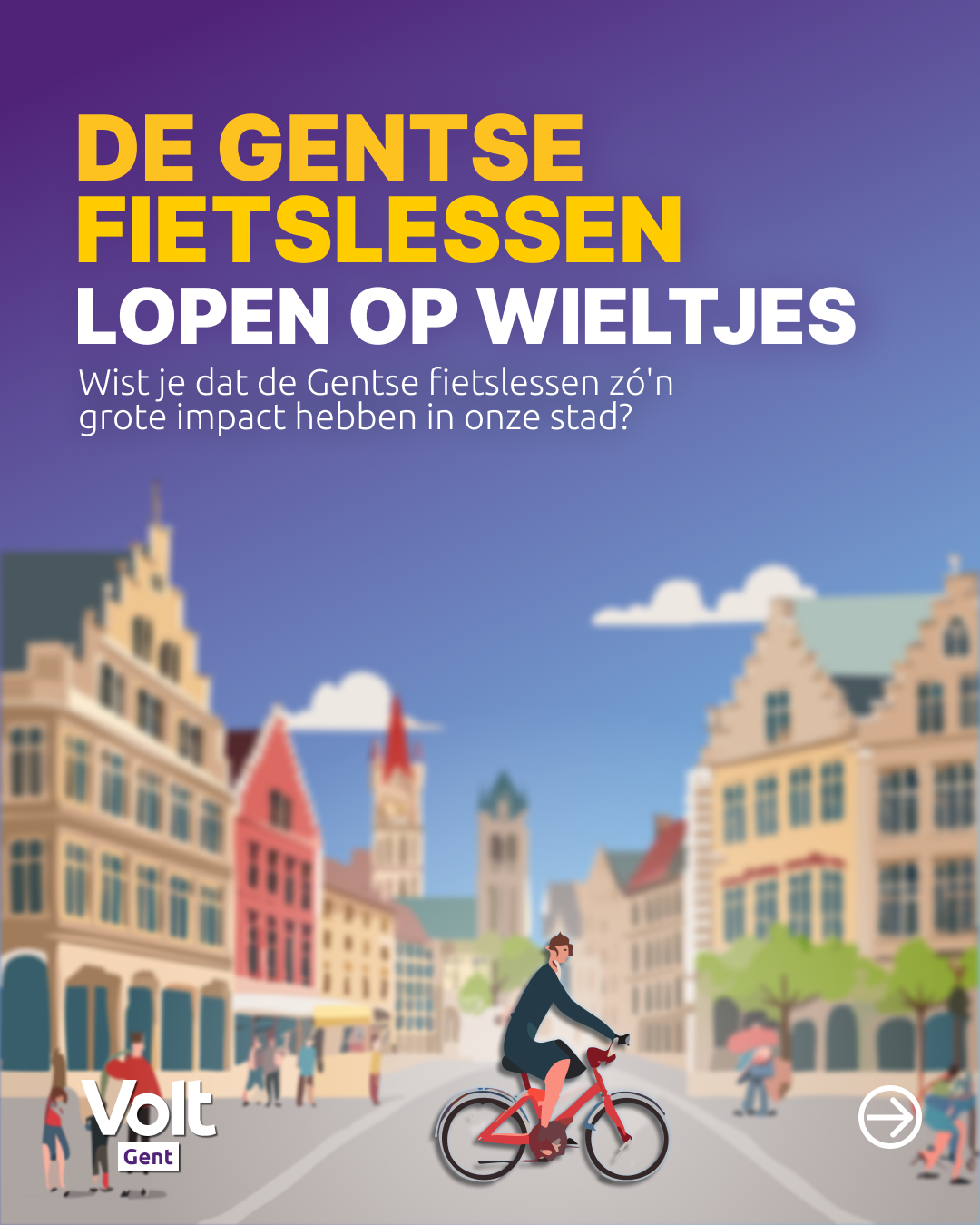 De gentse fietslessen lopen op wieltjes. Wist je dat de Gentse fietslessen zo'n grote impact hebben in onze stad?